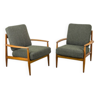 Fauteuil FD118 en Teck par Grete Jalk pour France & Daverkosen, 1950s, Set de 2