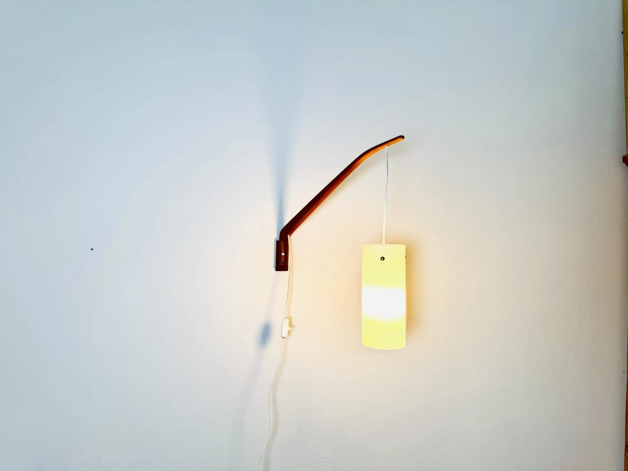 Cylindrical Swing-Arm Wall Lamp By Uno & Östen Kristiansson For Luxus, Sweden, 1960S
