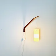 Cylindrical Swing-Arm Wall Lamp By Uno & Östen Kristiansson For Luxus, Sweden, 1960S
