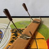 Vintage wall coat rack - 3 hooks