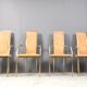 Brass dining chairs by Belgochrom, 1970s - set of 4