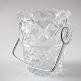 Crystal ice bucket diamond pattern