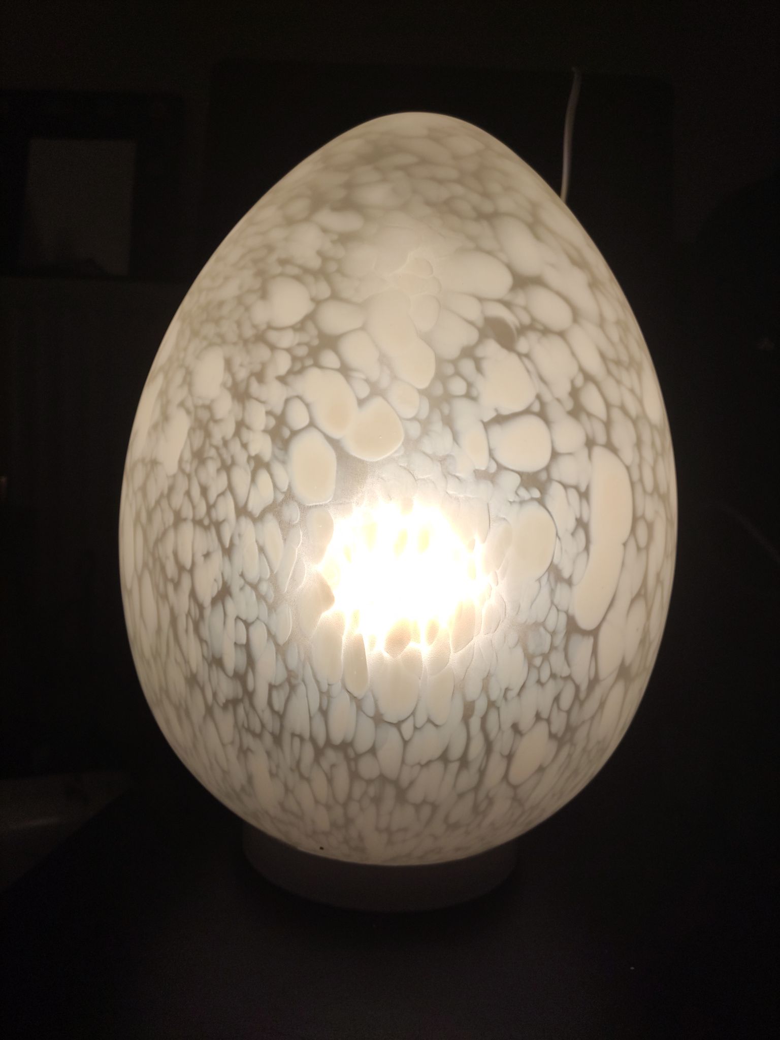Lampe verre soufflé
