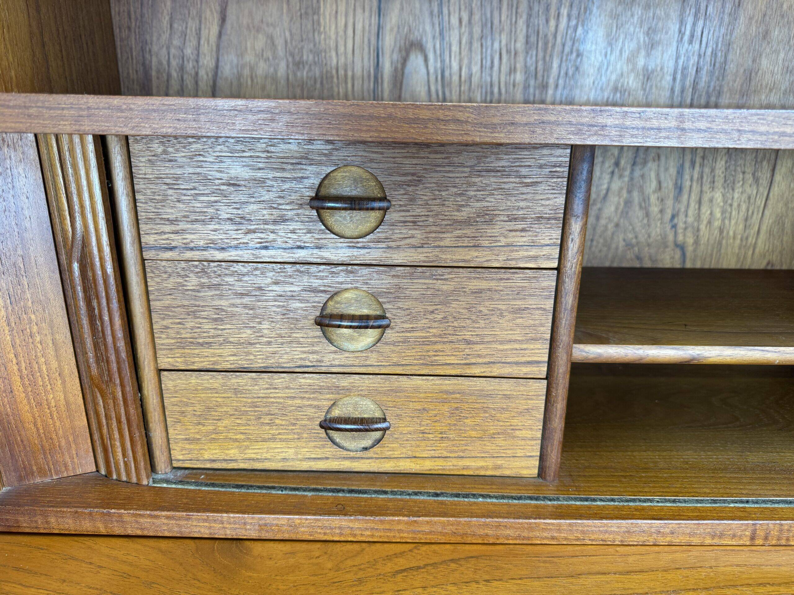 Vintage Danish bookcase / secretary Johannes Sorth