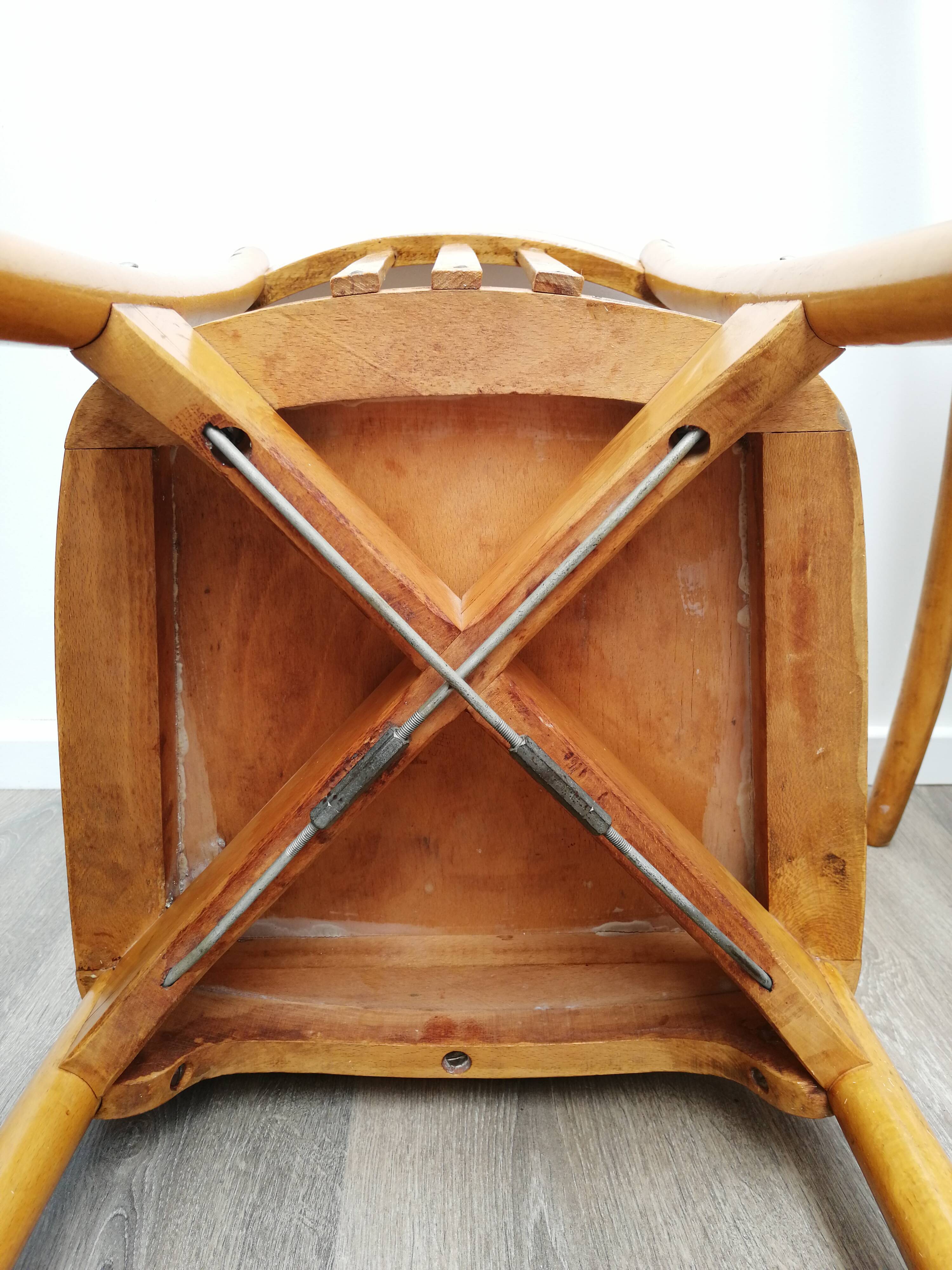 Pair of luterma monobloc bistro chairs