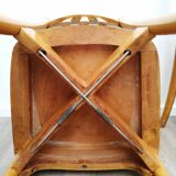 Pair of luterma monobloc bistro chairs