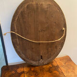 Old beveled oval mirror