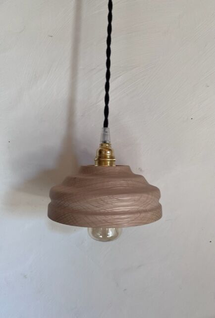 Oak wood lamp