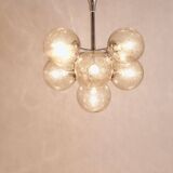 E. R. Nele Temde lustrous atomic chrome Sputnik Space Age pendant lamp tulip