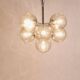 E. R. Nele Temde lustre atomic Sputnik chromé Space Age lampe suspendue tulipe