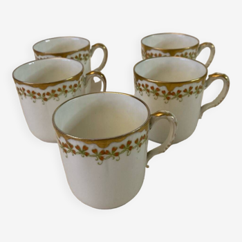 Old Haviland clover pattern coffee cups