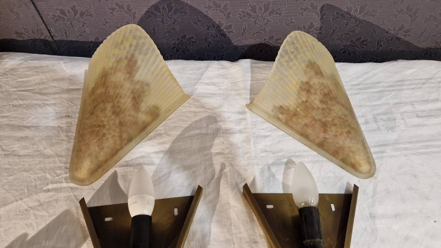 Paire d'appliques de style art deco