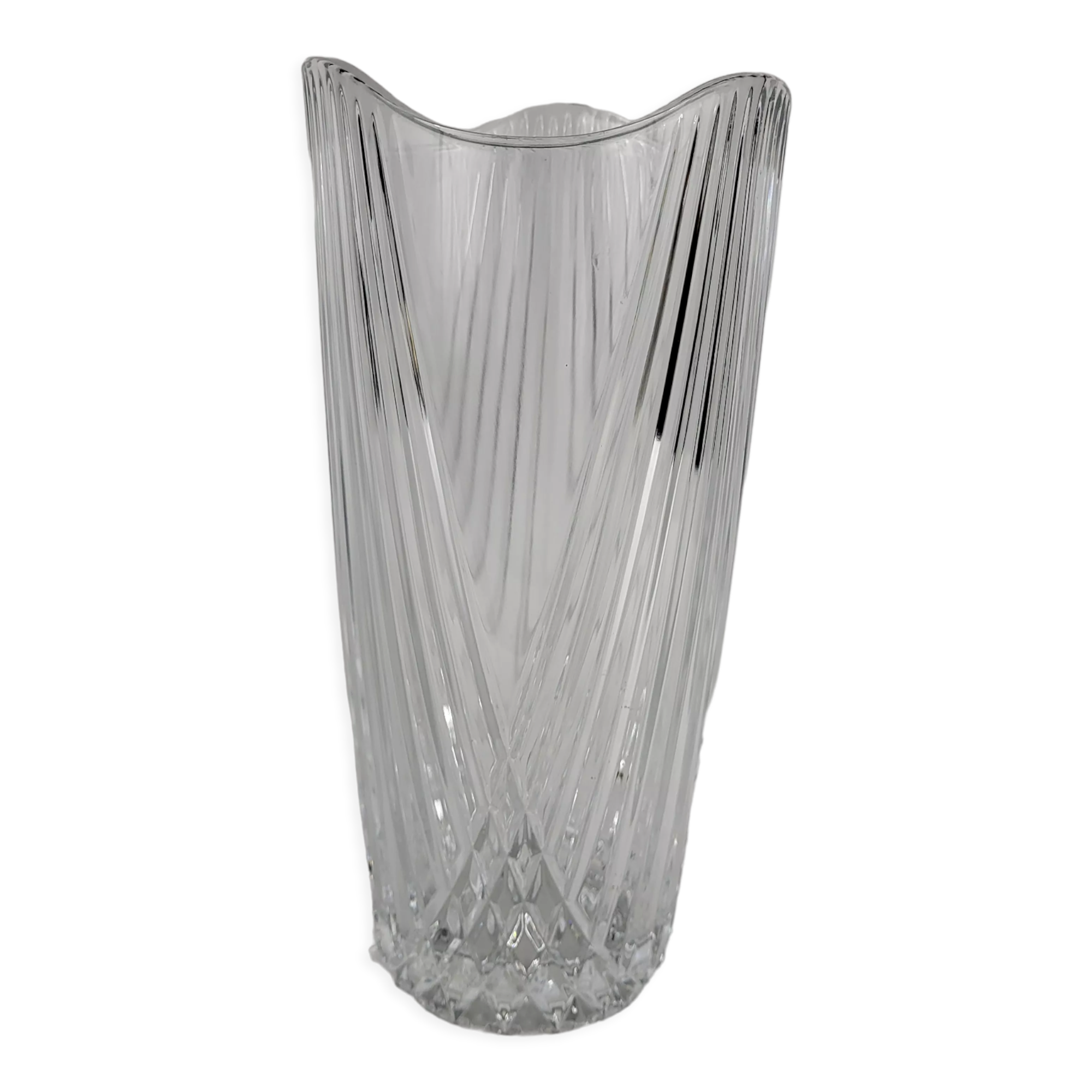 Art Deco crystal vase