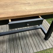 Vintage solid oak farmhouse table
