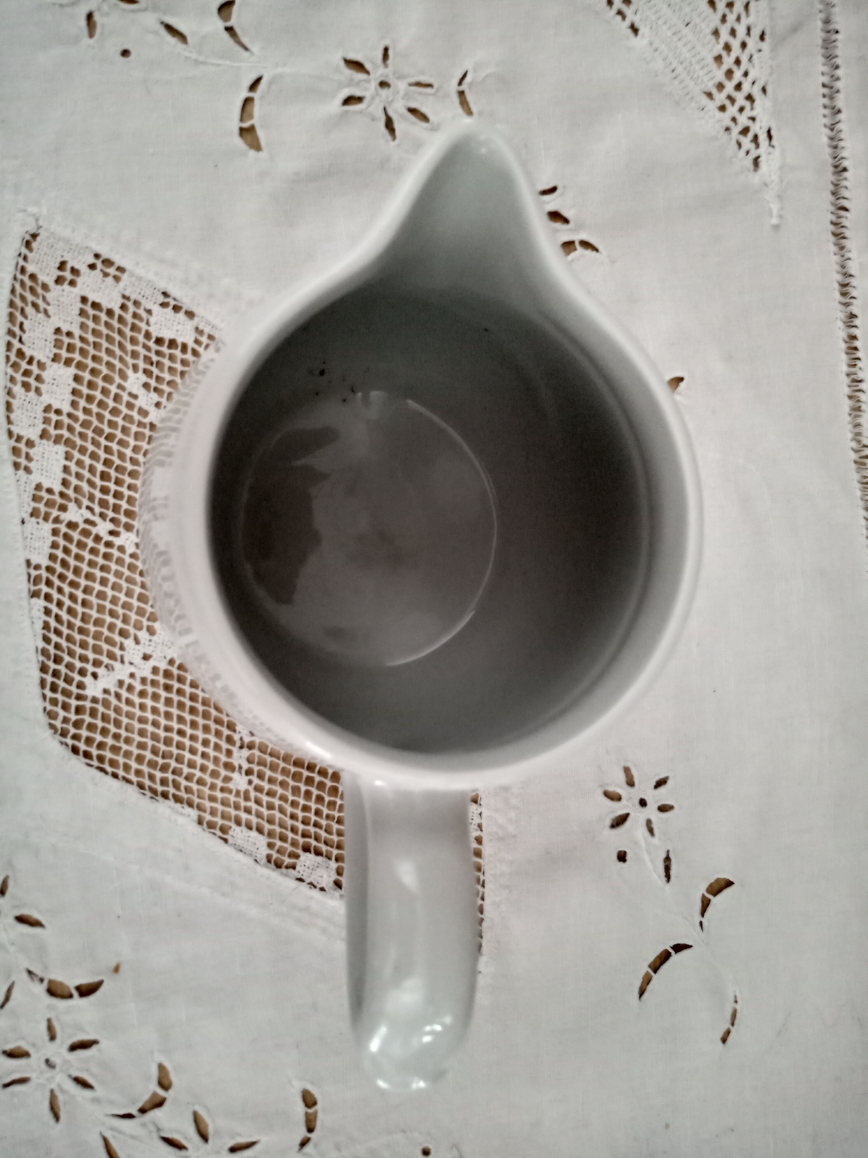 Pitcher in white porcelain Pillivuyt France