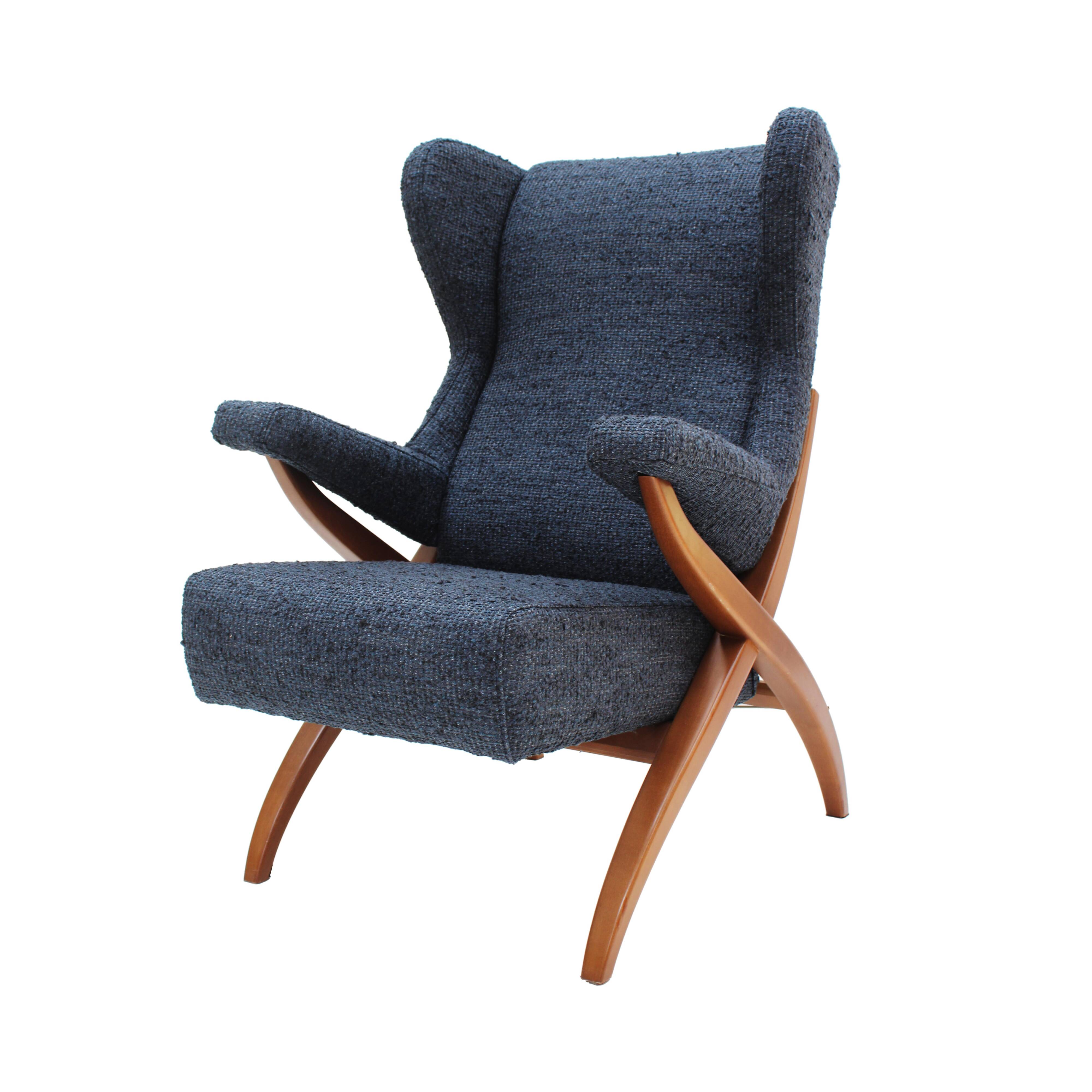 Mid Century Modern Fiorenza Italian Armchairs Designed By Franco Albini, 1950