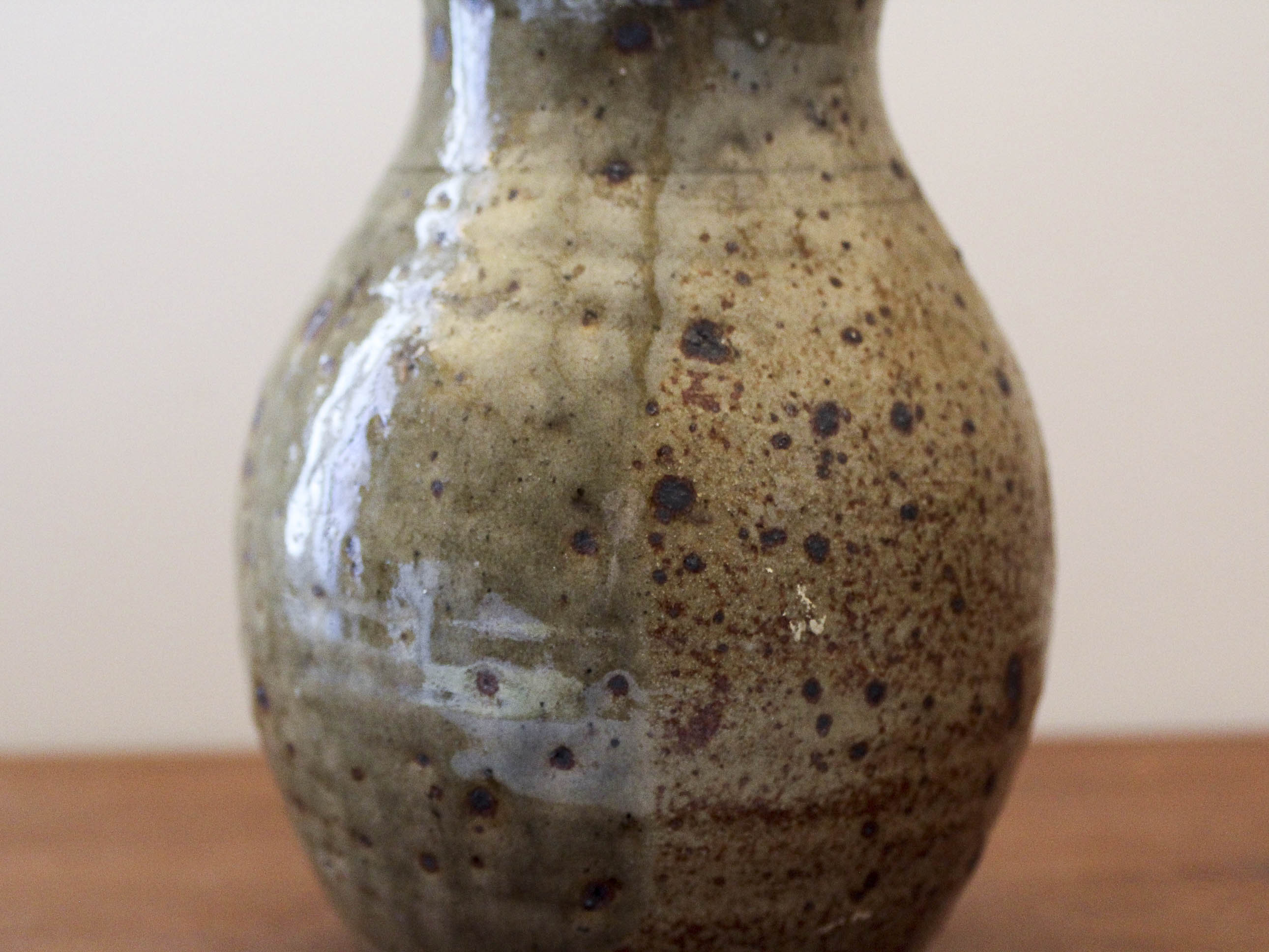 Pyrite stoneware pitcher Guy Baudat 70s