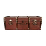 Malle ancienne bois cuir