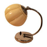 Art deco lamp molded glass and chrome, wall lamp 30s