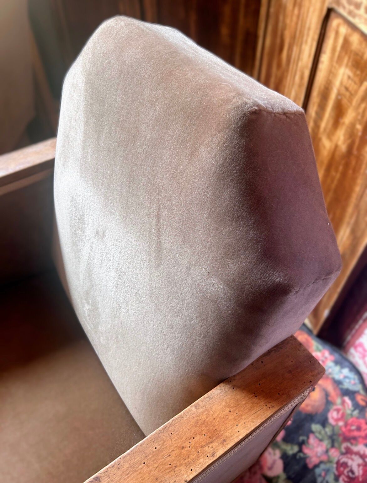 Pair of Art Deco club armchairs, renovated