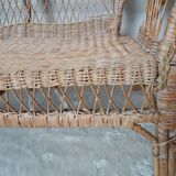 Childrens rattan sofa