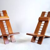 Pair of Africa armchairs Marcel Ramond France 1970