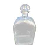 Glass liquor carafe with pattern and gilding.