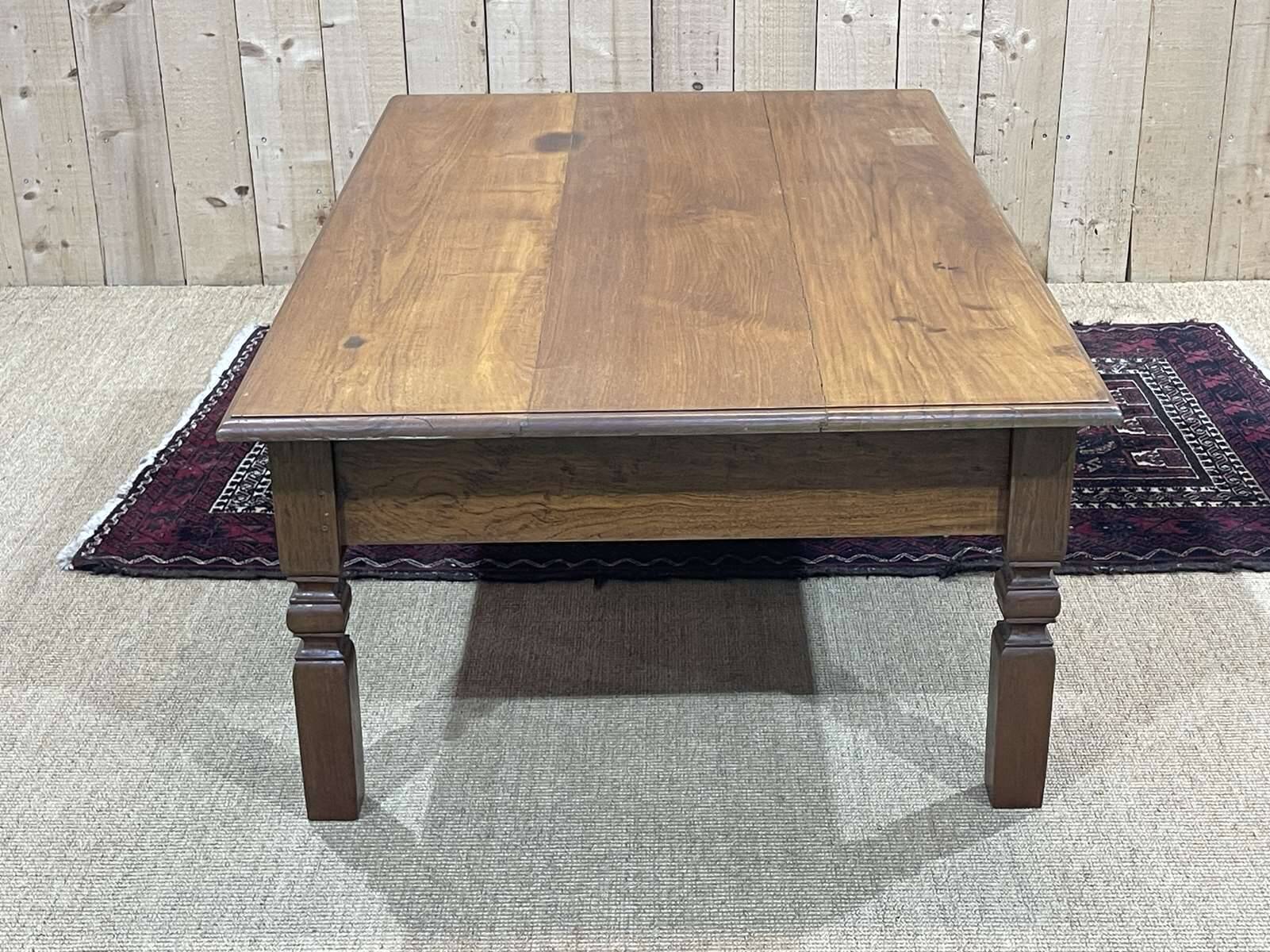 Teak coffee table with 2 drawers from the 1950s.