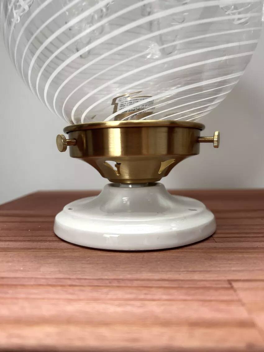 Paire d’appliques murales globes vintage