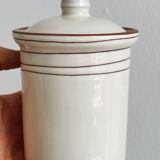 Vintage ceramic spice jar with lid