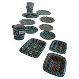 Robert Picault Vallauris France set of 12 Mid Century ceramics