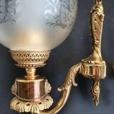 Pair of bronze wall sconces in Empire/Napoleon III style.
