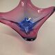 Bol en verre de Murano floral par Fratelli Toso, Italie, années 1970