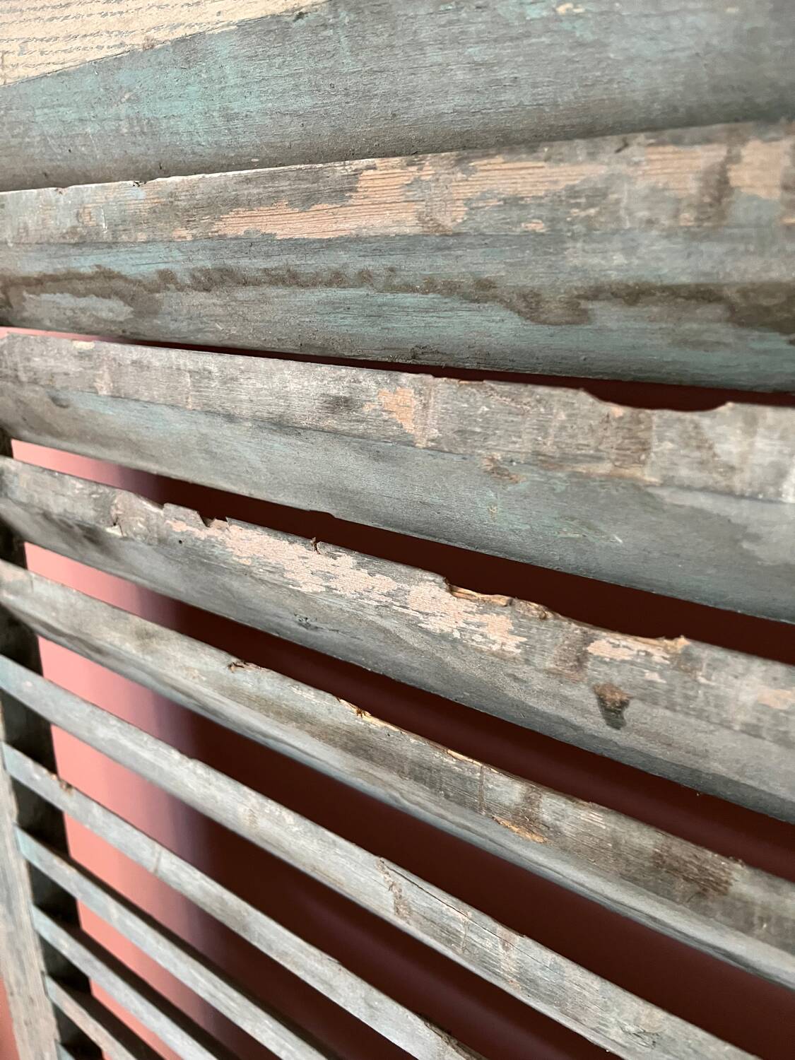 Old shutter blinds