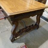 Table de bureau en noyer XXème