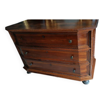 Commode Antique En Noyer, Italie, XVIIe Siècle