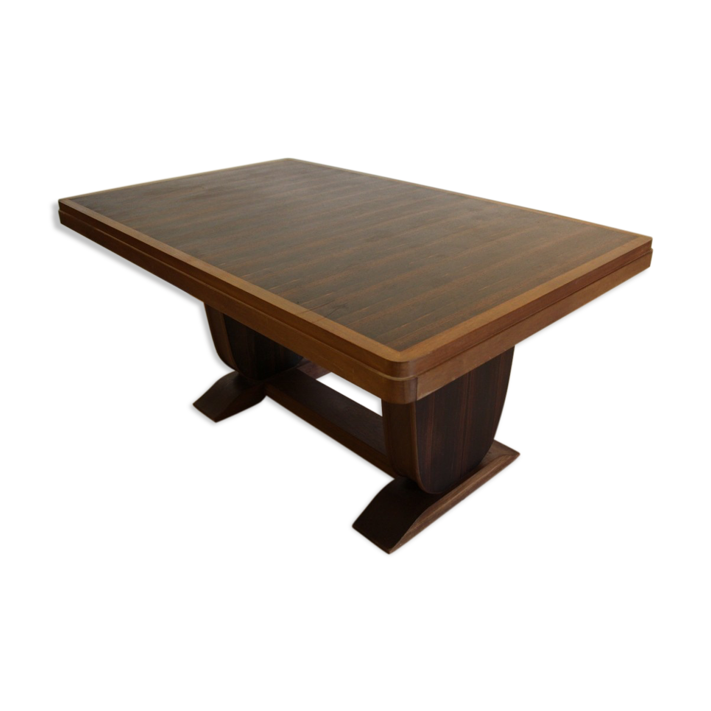 Art deco table in Macassar ebony