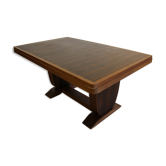 Art deco table in Macassar ebony