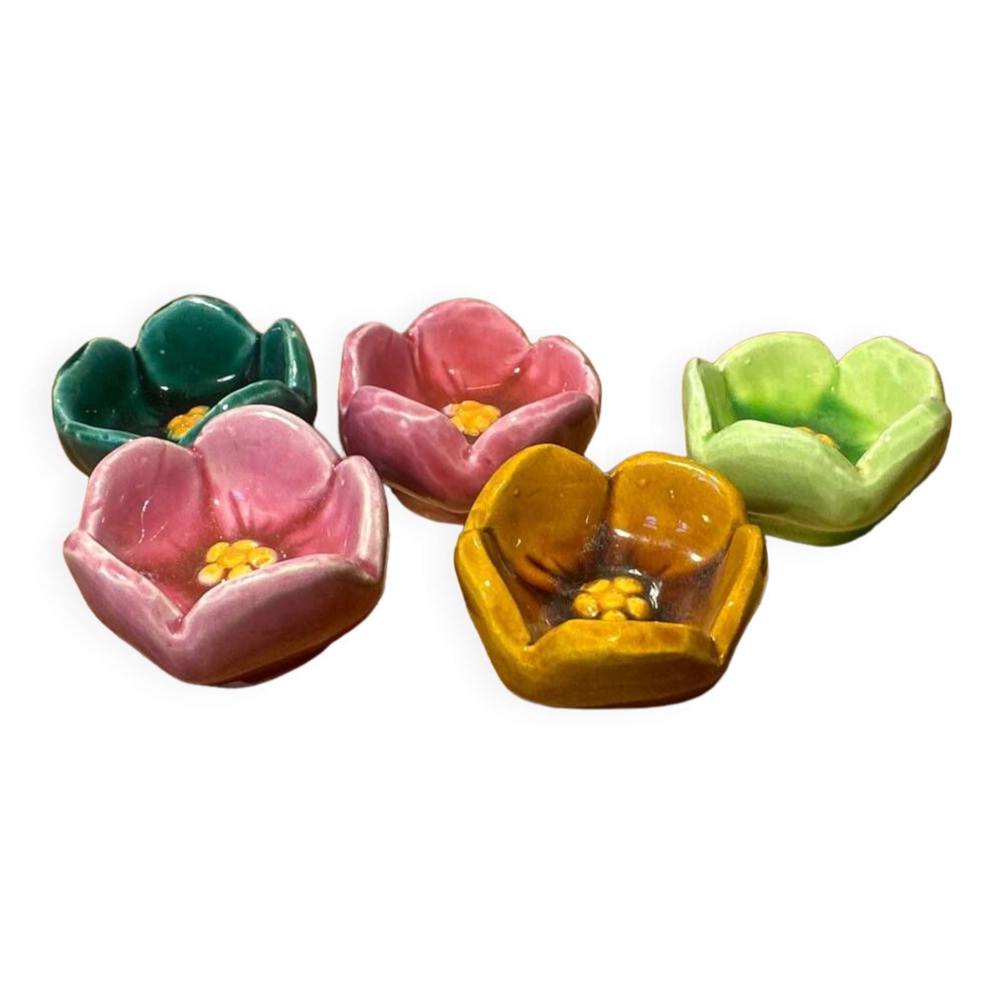 Original egg cup in flowers
