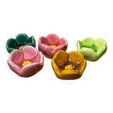 Original egg cup in flowers