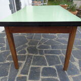 Solid oak and formica extension table