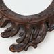 Rococo Style Carved Wooden Mirror with Cartouche-Shaped Glass, Italy