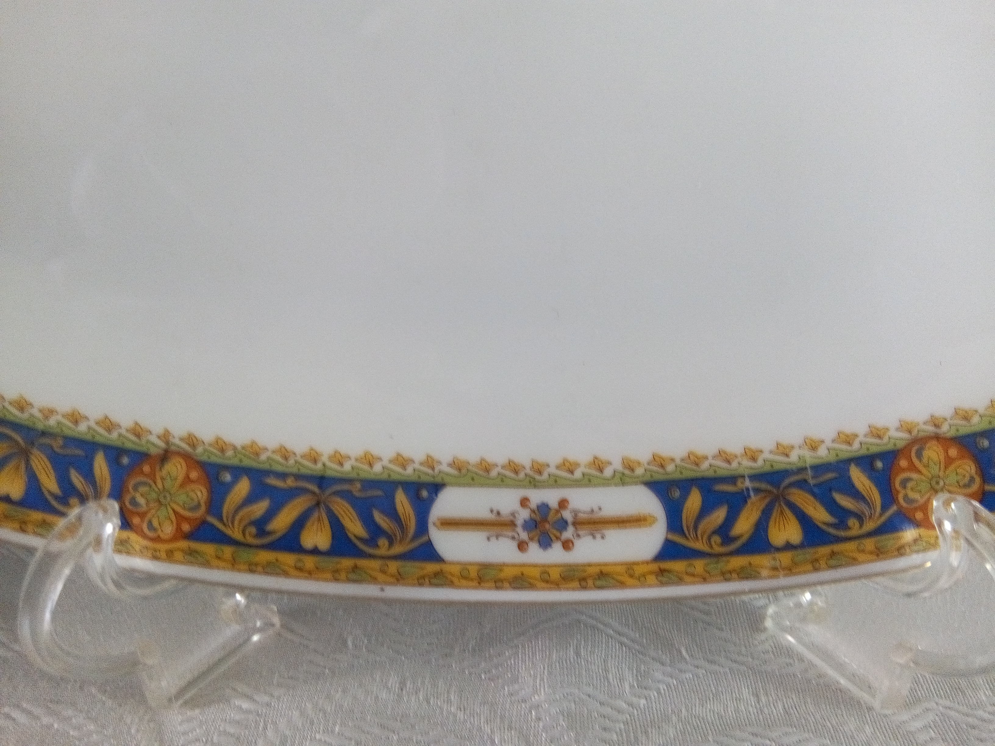 Limoges porcelain oval plate