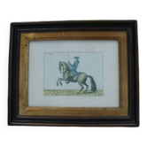 Gravure équestre Le Monarque