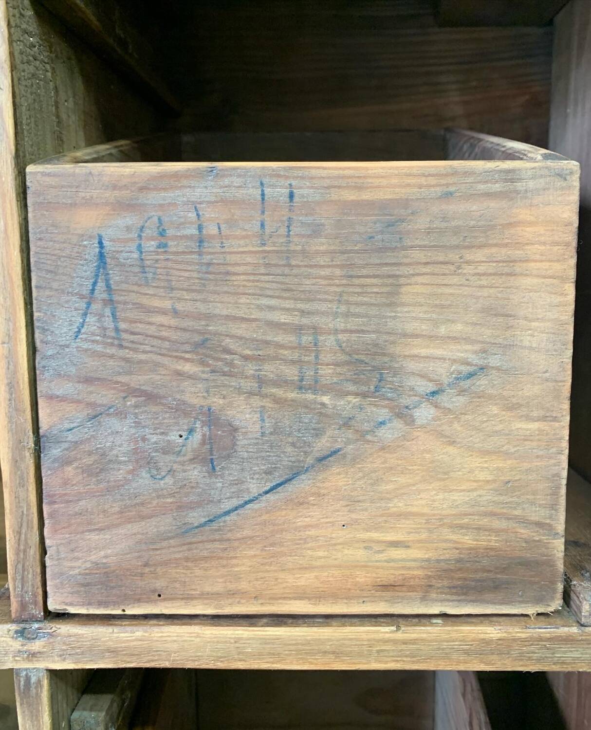 Old restored piece of furniture