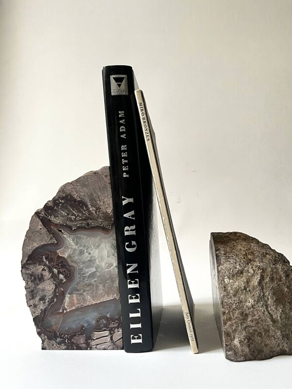 Serre livre slowdesign en cristal d'agate & quartz polie