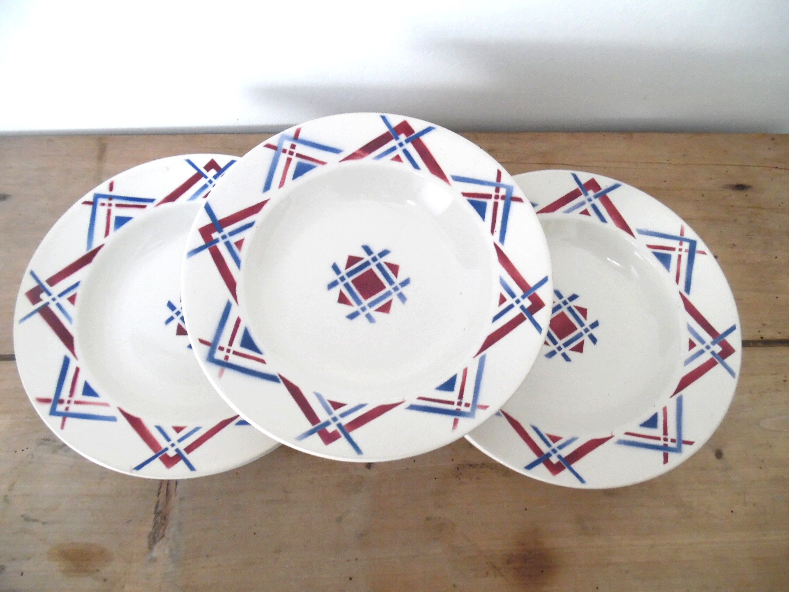 8 assiettes creuses moulin des loups ,ustaritz