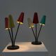 Set of two colorful table lamps