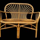 2-seater rattan sofa from the 70s