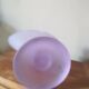 Vase cornet en verre poli